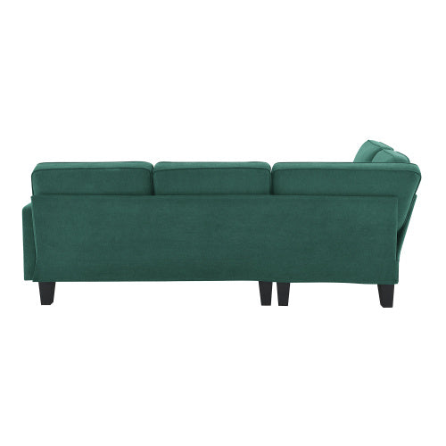 terry 5-seat couch set with chaise with 3 pillows