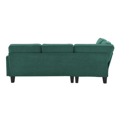 Terry 5-Seat Couch Set with Chaise with 3 Pillows