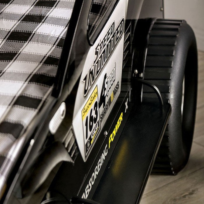 sports jeep twin bed, black
