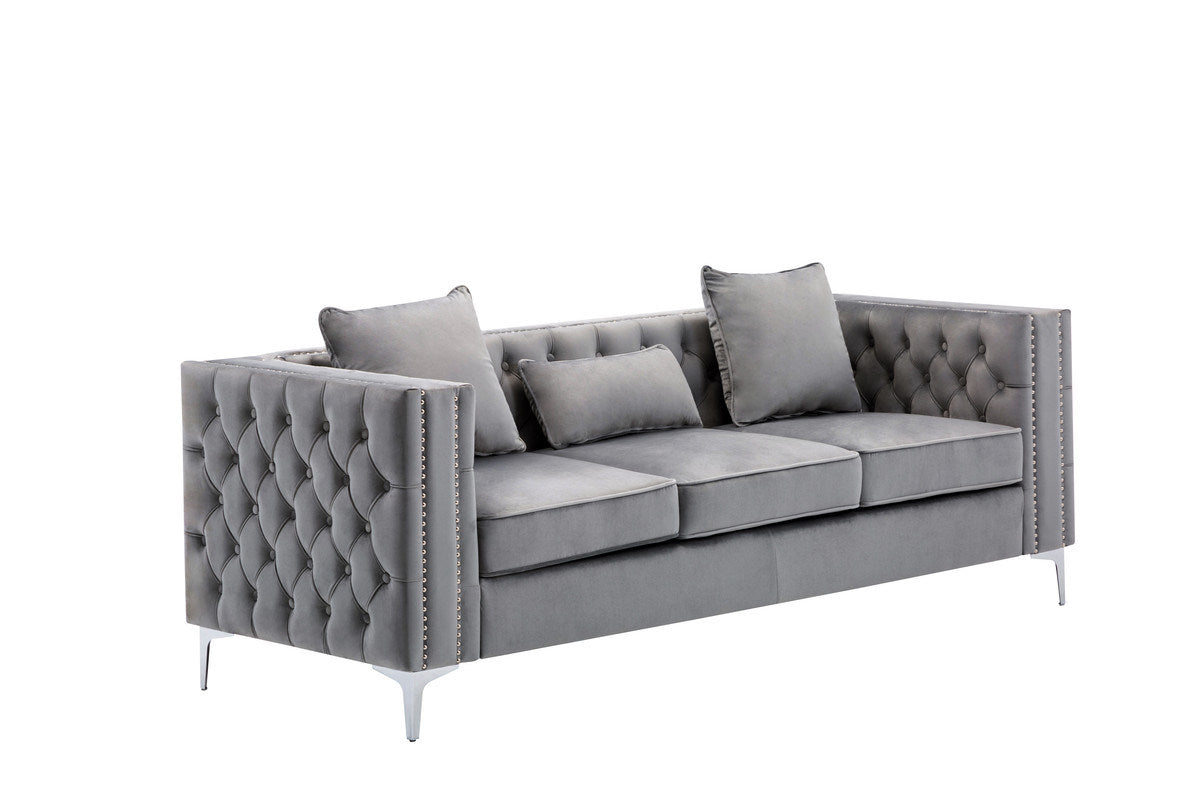 lorreto velvet sofa set