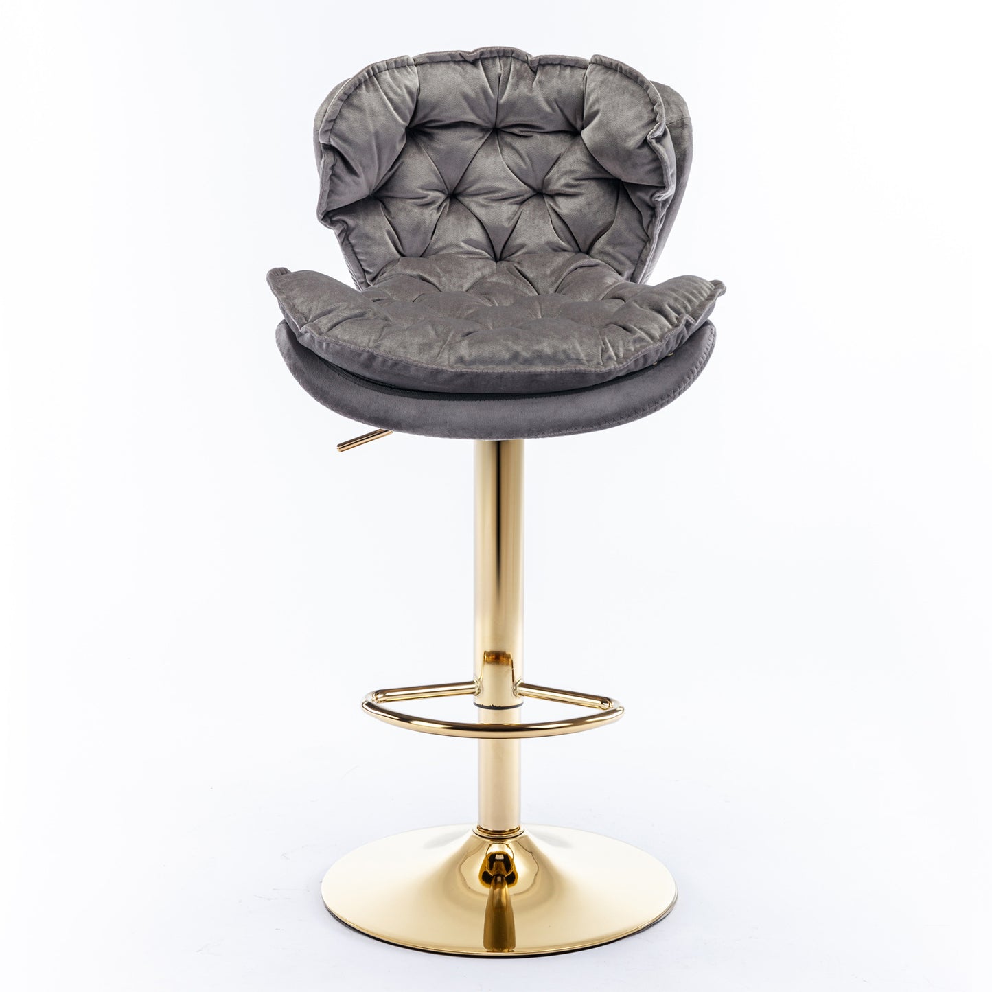 swivel bar stools set of 2, grey
