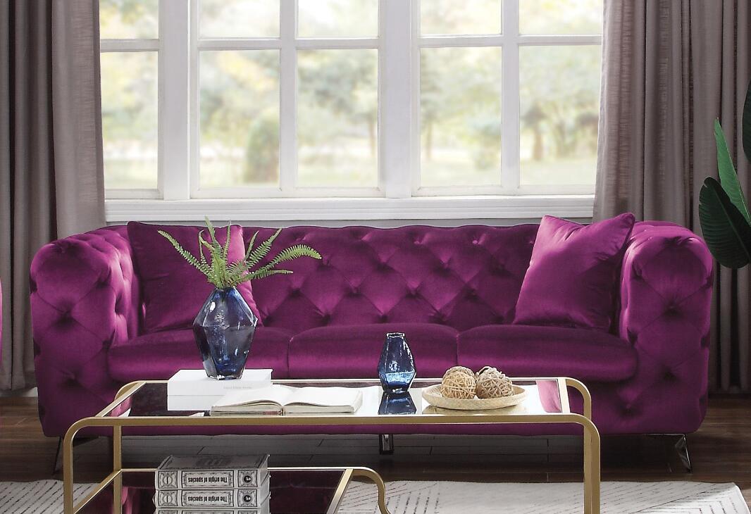 acme atronia sofa, purple