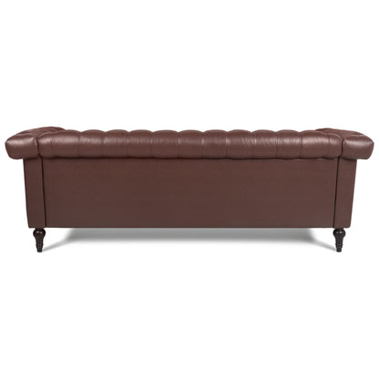 Traditional Chesterfield Square Arm Sofa