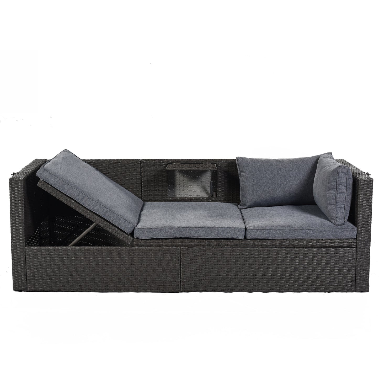 betty rectangle daybed with retractable canopy