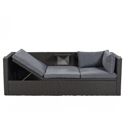 Betty Rectangle Daybed with Retractable Canopy