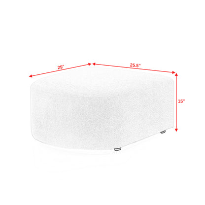 Barney U Shape Sectional Sofa including 2 Ottomans,  Navy