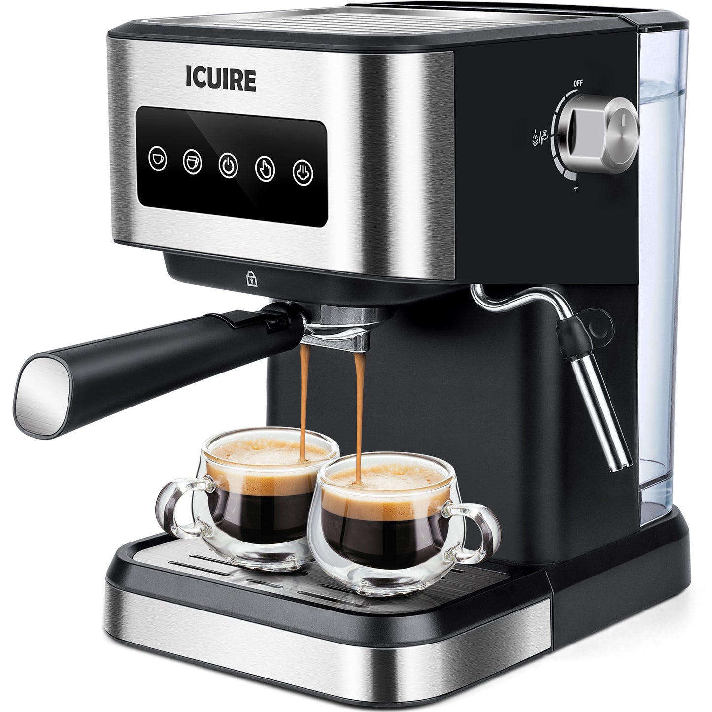 espresso machine with milk frother