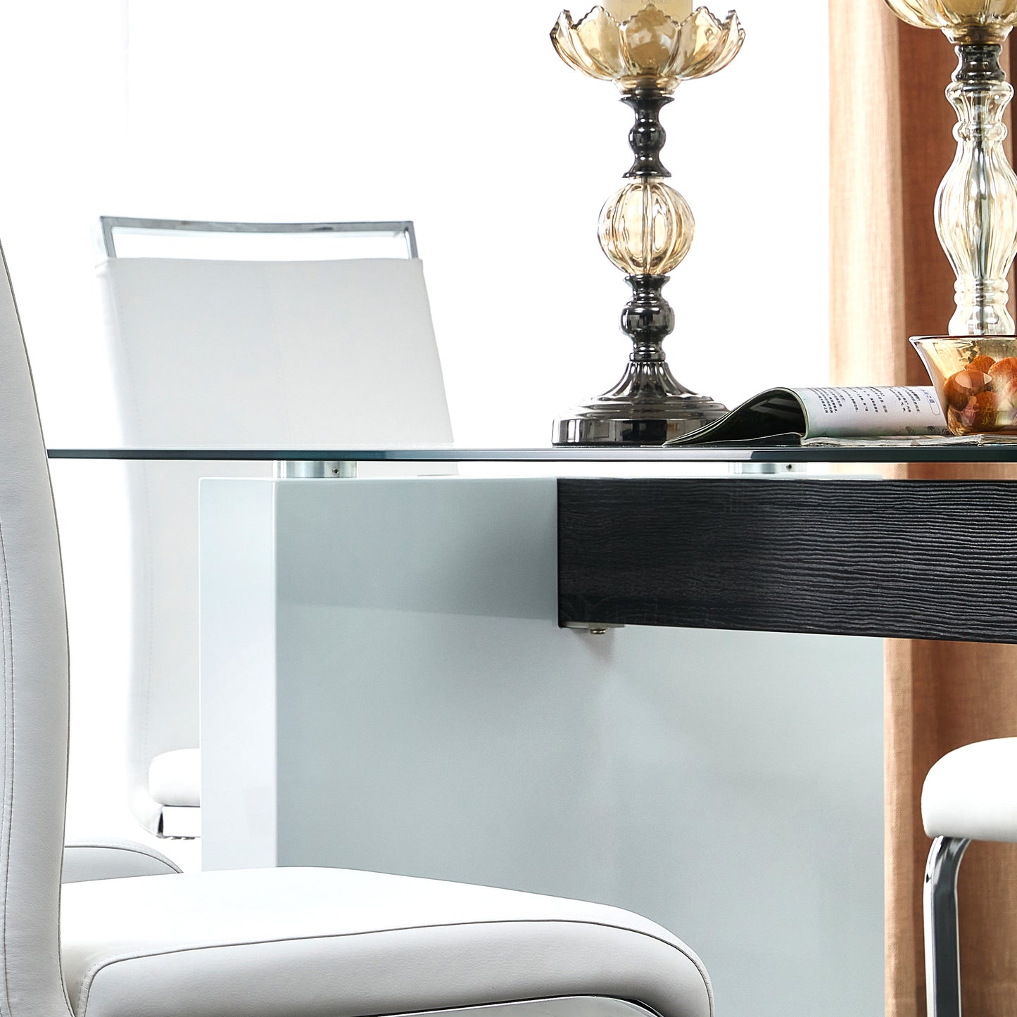 danny rectangular glass table