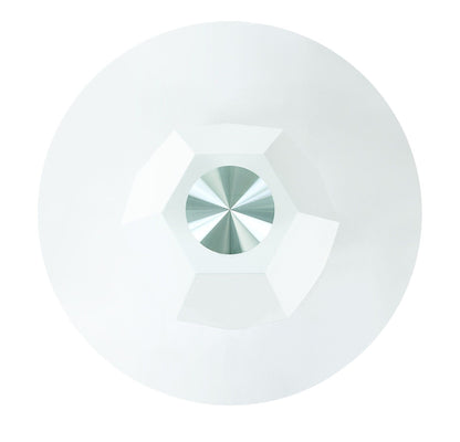 ACME Chara Coffee Table, White High Gloss & Clear Glass