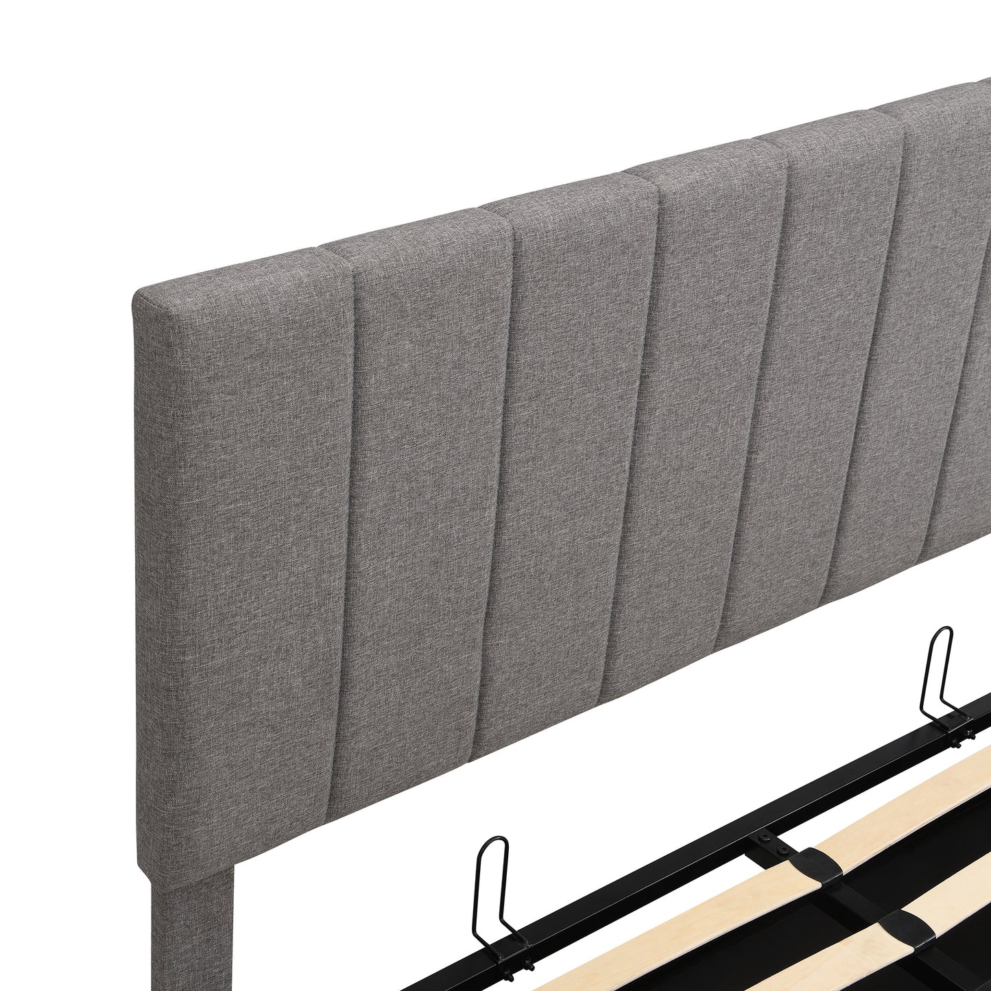 queen size upholstered platform bed with a hydraulic storage system - gray queen size upholstered platform bed with a hydraulic storage system - gray queen size upholstered platform bed with a hydrau