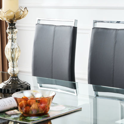 Danny Rectangular Glass Table