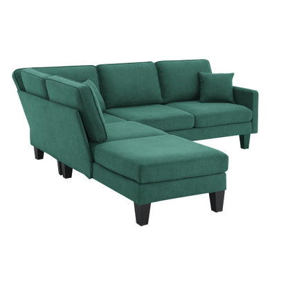 Terry 5-Seat Couch Set with Chaise with 3 Pillows