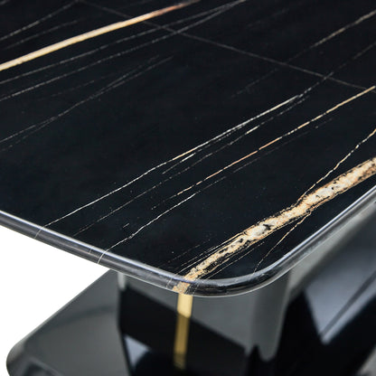 MDF Marble Table- Black