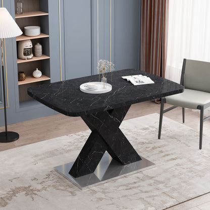 Lux Extendable Marble Square Dining Table