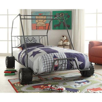ACME Xander Twin Bed in Gunmetal Go Kart