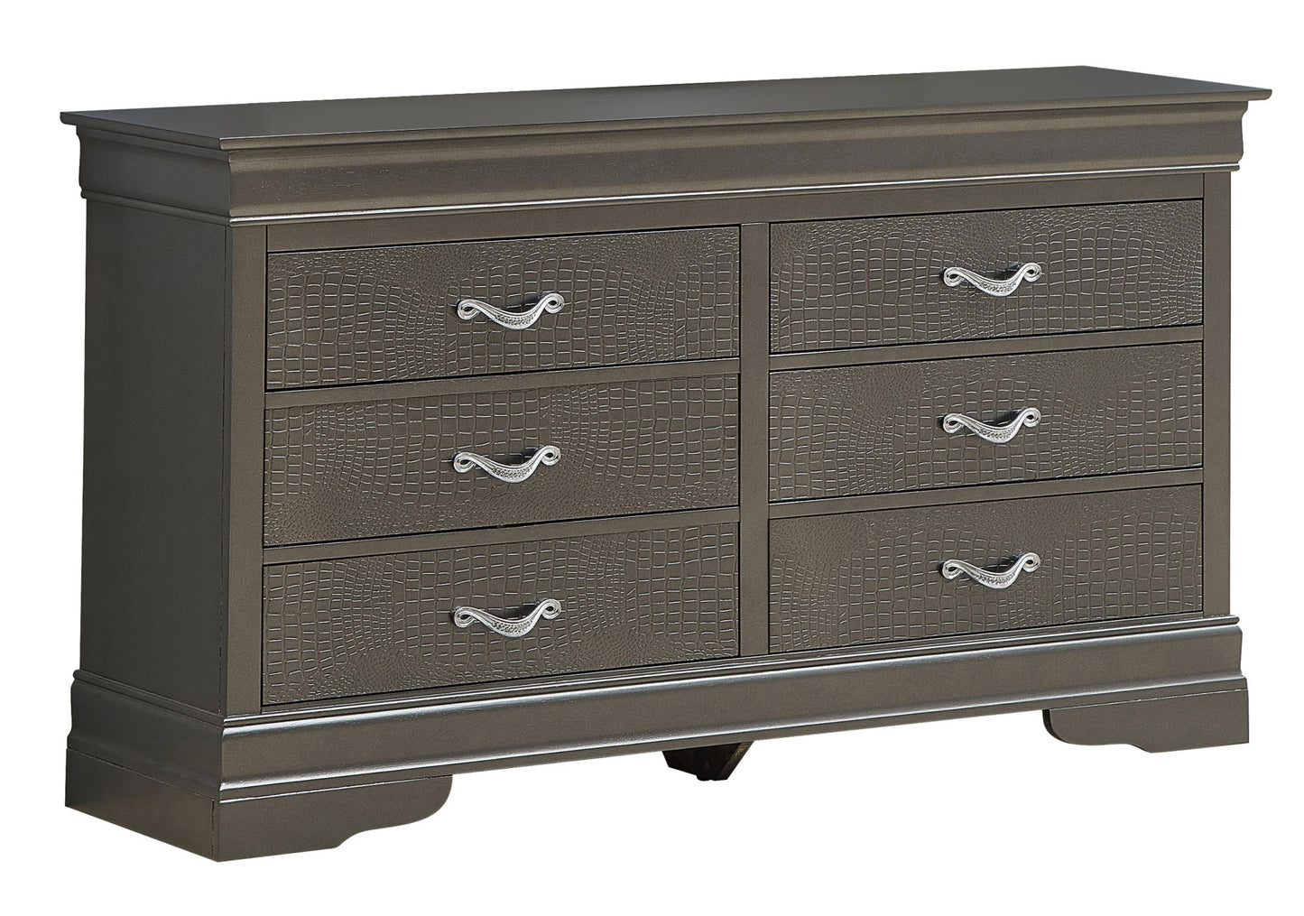 lorana dresser , metalic black