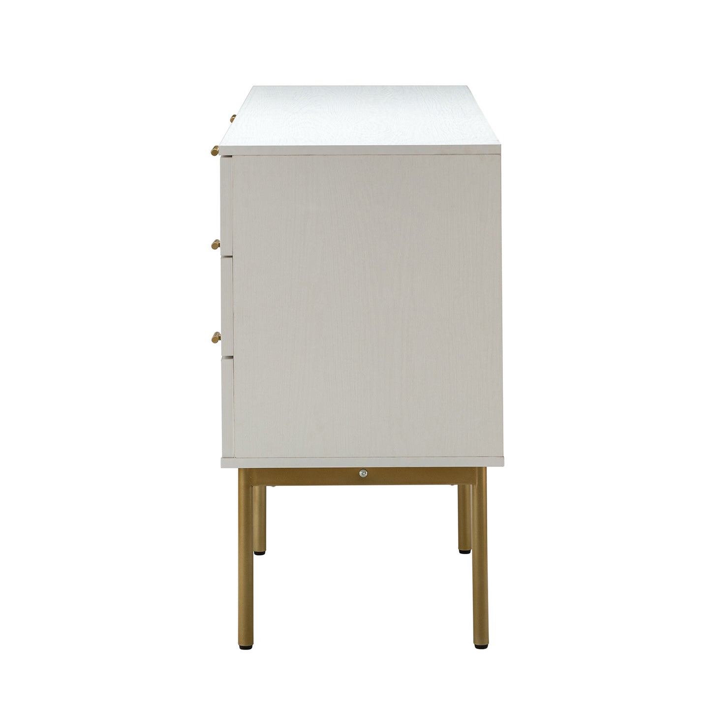 tknow 6 drawer 54"w double dresser-white