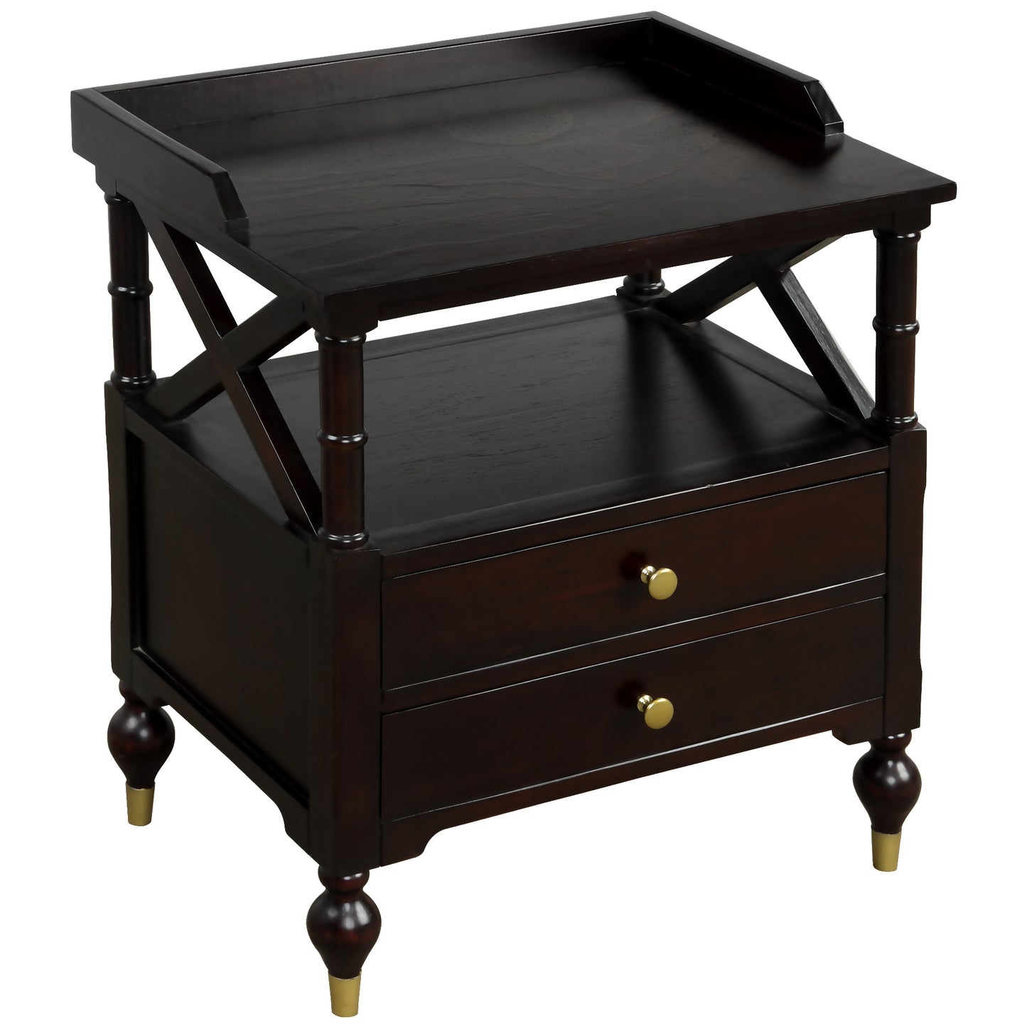3 pieces bedroom set modern linen curved upholstered beige platform queen bed with two black cherry nightstands