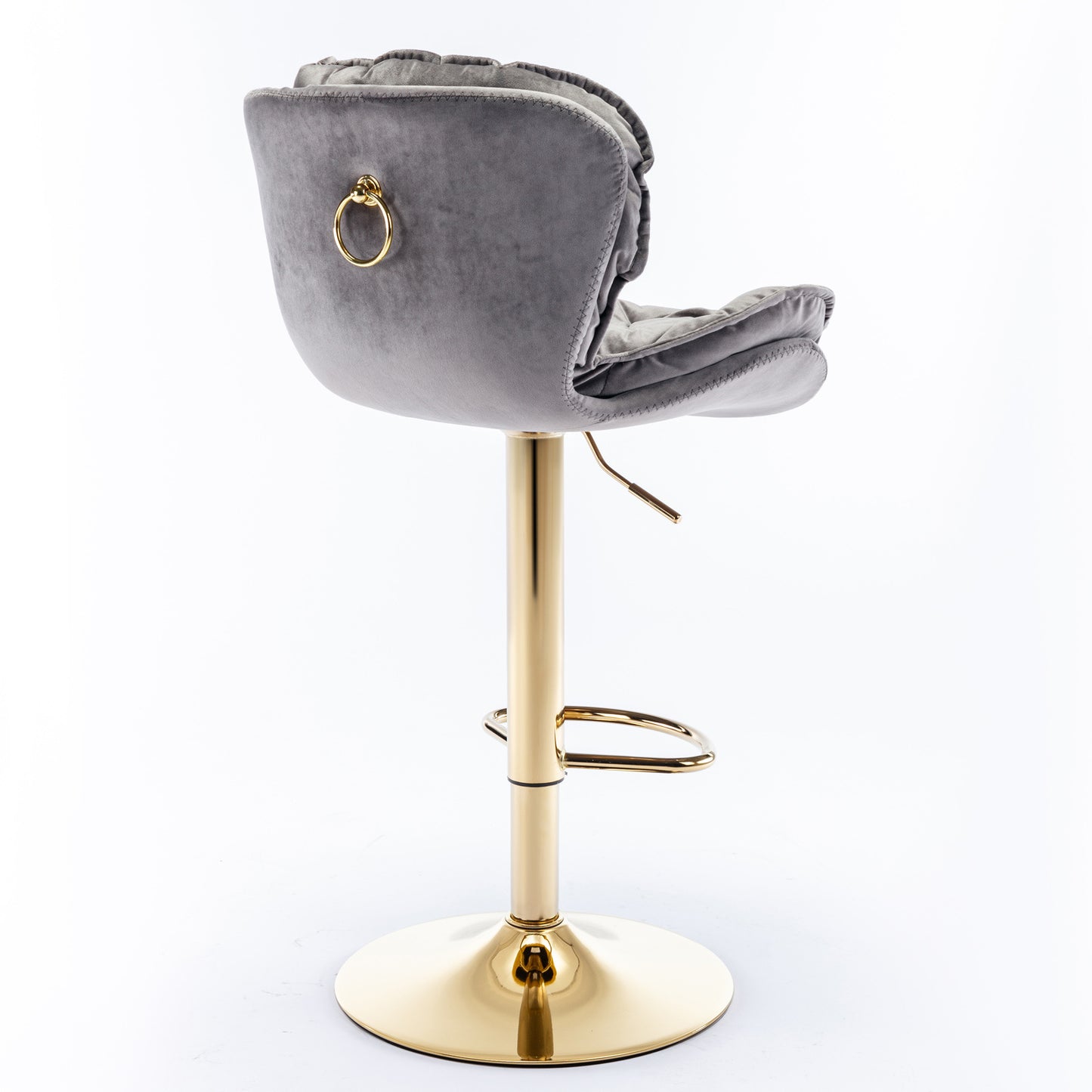 swivel bar stools set of 2, grey