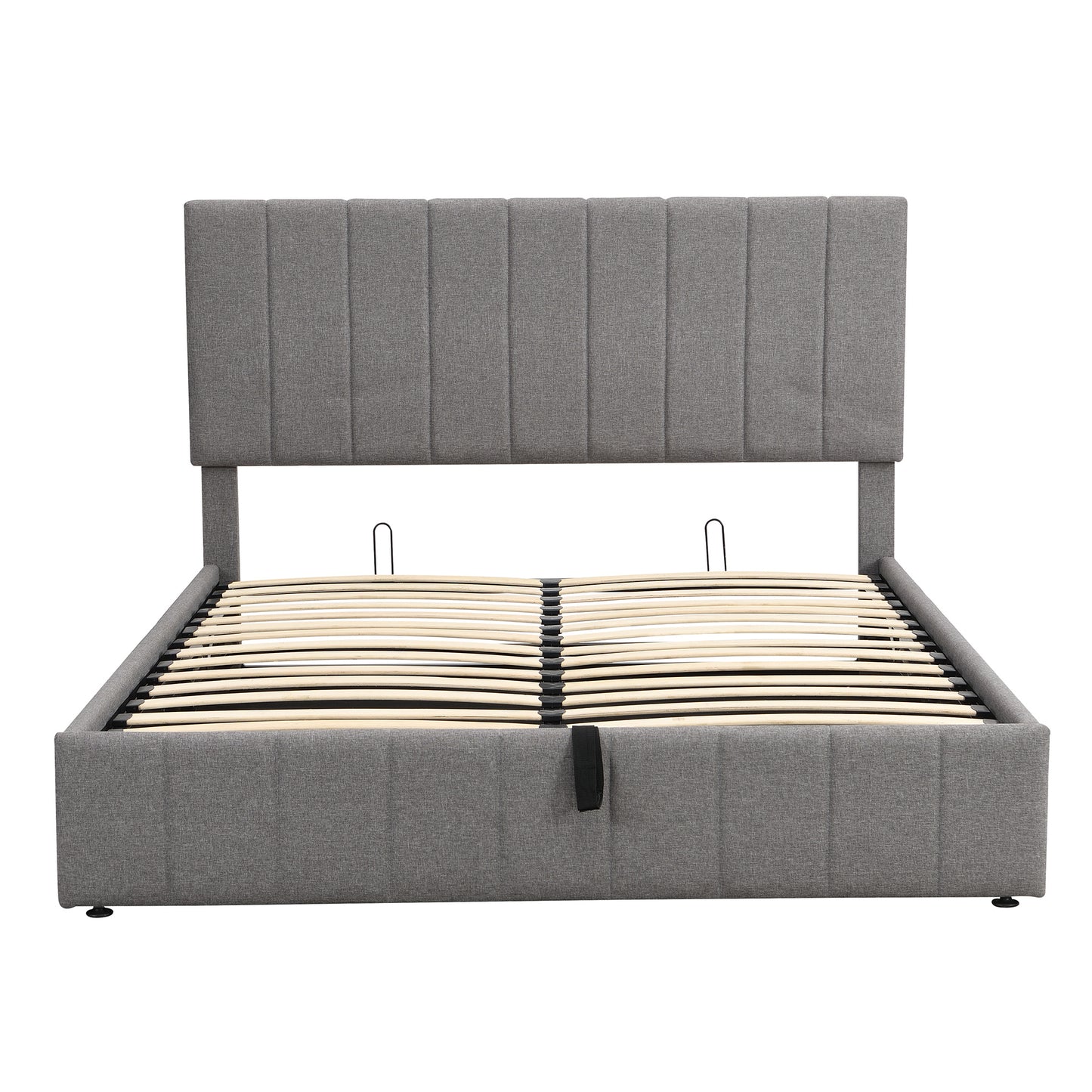 queen size upholstered platform bed with a hydraulic storage system - gray queen size upholstered platform bed with a hydraulic storage system - gray queen size upholstered platform bed with a hydrau