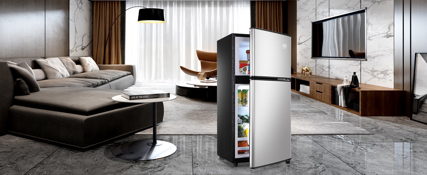 3.5cu.ft compact refrigerator mini fridge with freezer