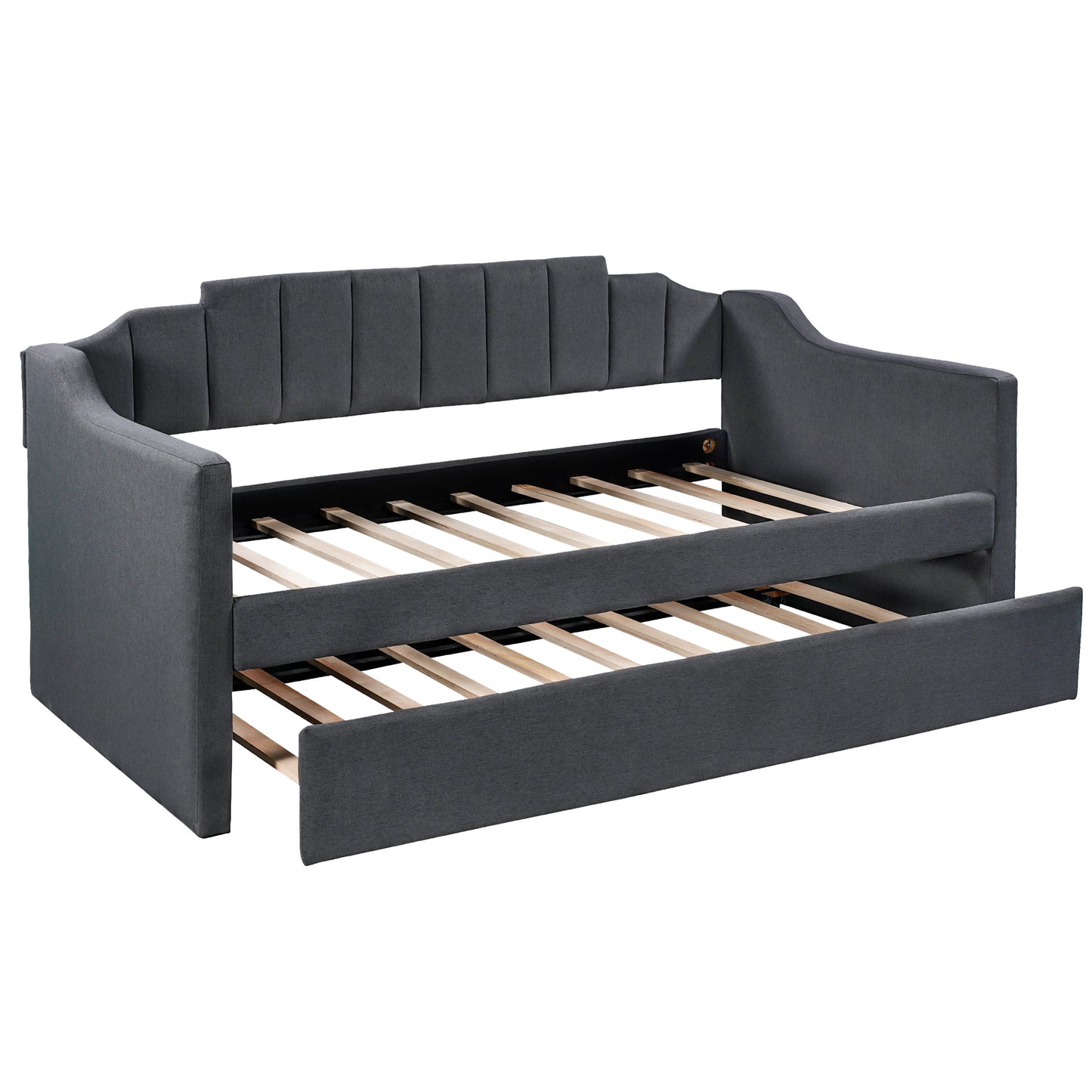upholstered twin daybed with trundle