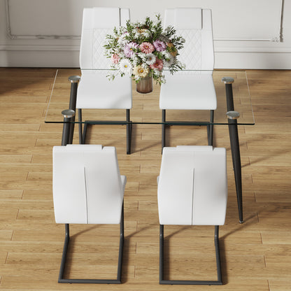 Holli Dining Table Set, White