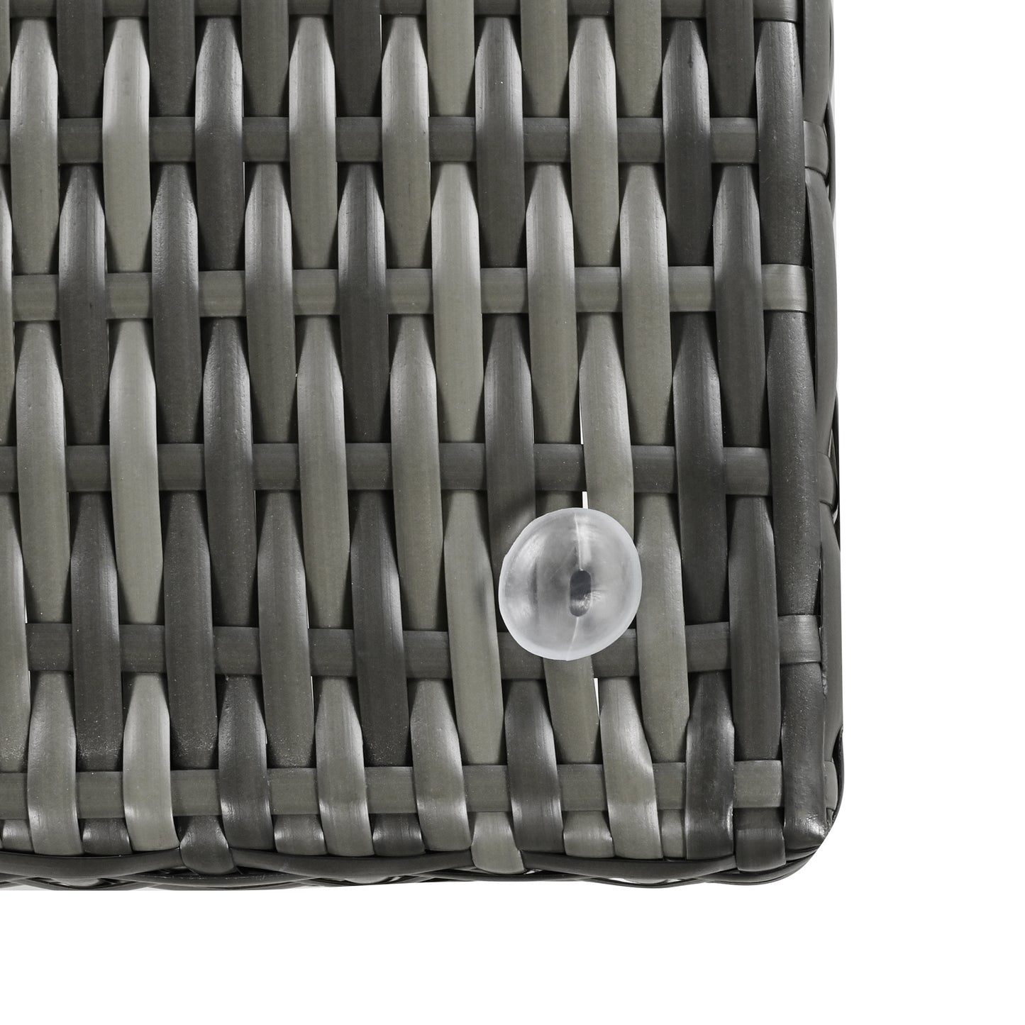 6-piece pe rattan sofa set with adjustable seat & storage box