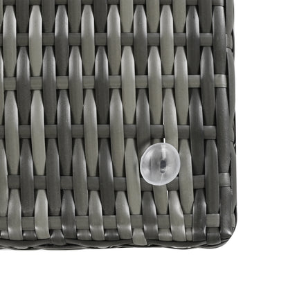 6-Piece PE Rattan Sofa Set with Adjustable Seat & Storage Box