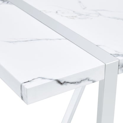 5-Piece Dining Table Chairs Set, White