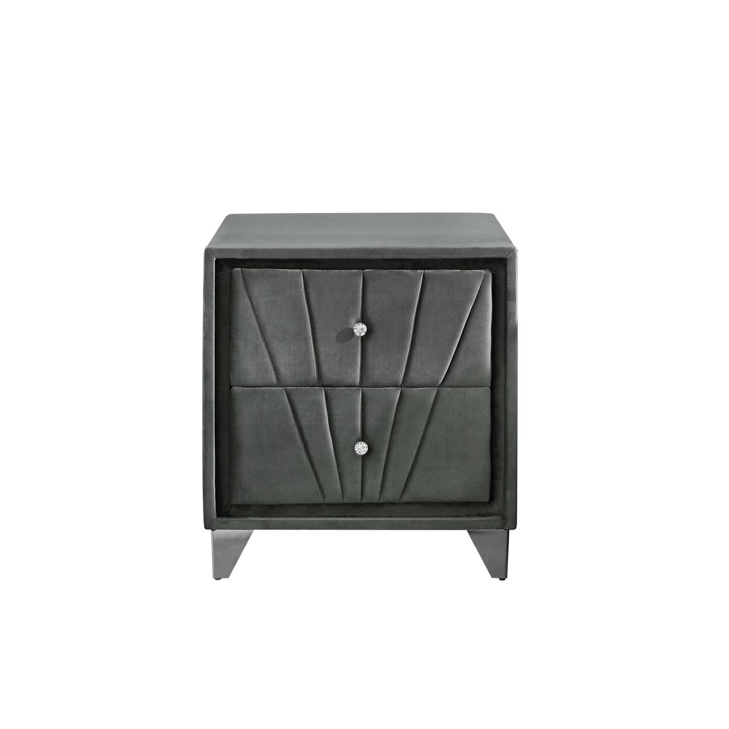 b108 elegant bed with two nightstands,