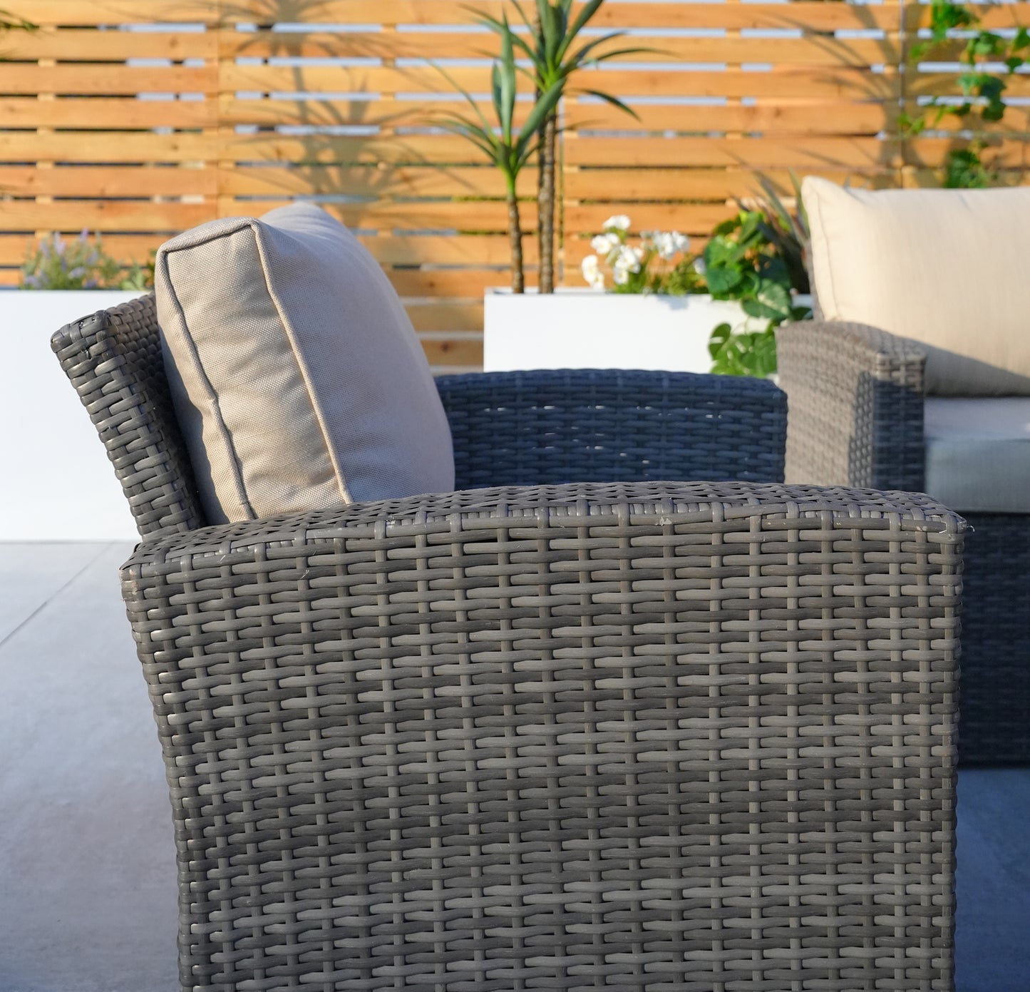 direct wicker 7-piece pe rattan wicker patio sectional sofa set with cushions