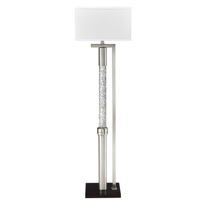 Luxurious Water Dancing Floor Lamp with Satin Nickel Finish Metal Sparkling