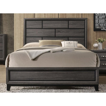 ACME Valdemar Queen Bed in Weathered Gray