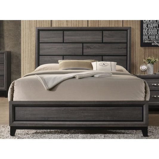 ACME Valdemar Queen Bed in Weathered Gray
