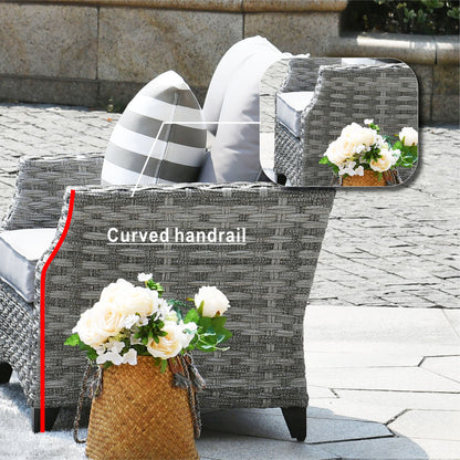 Direct Wicker Fire Pit Table With Chair Rattan Wicker Sofa Set
