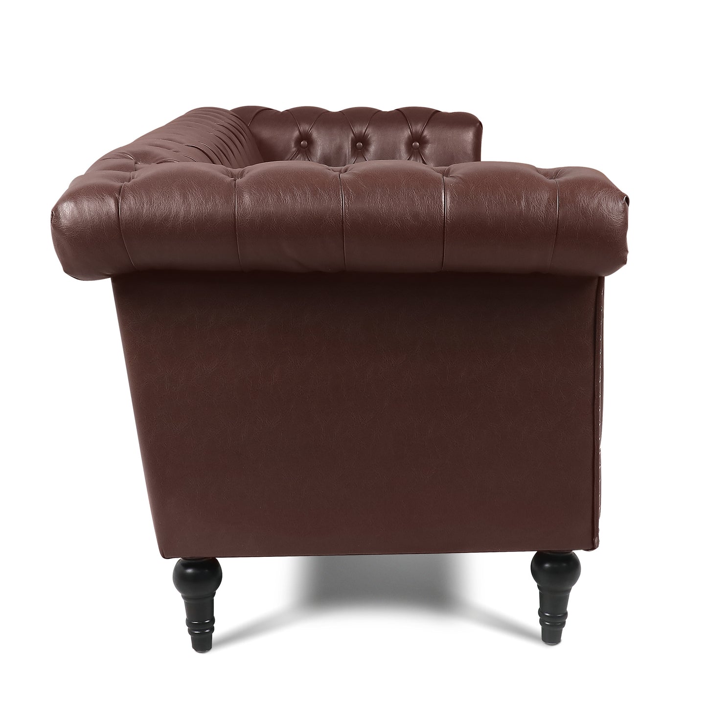 traditional chesterfield square arm sofa