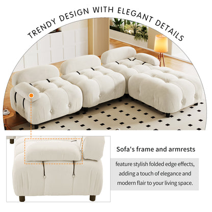 U_STYLE Upholstery Modular Convertible Sectional Sofa