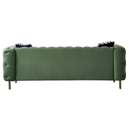 Chesterfield Modern Tufted Velvet Sofa ,Mint Green