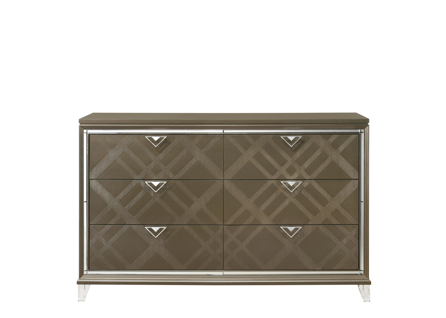 acme skylar dresser, dark champagne