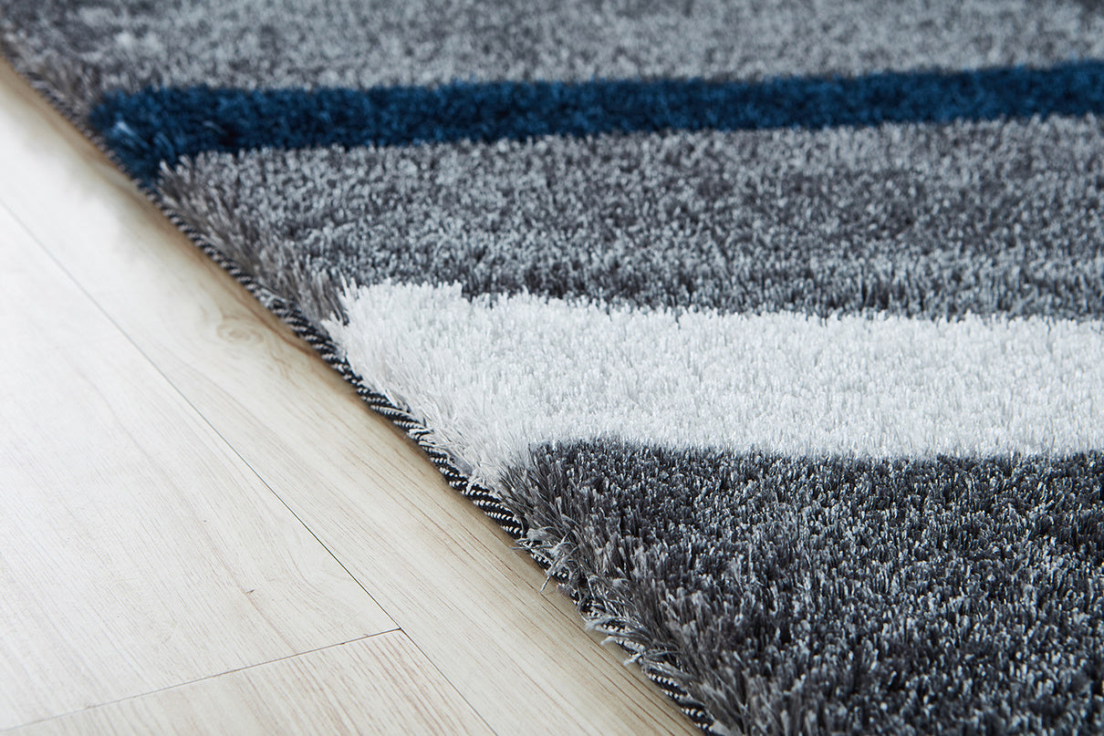"aria collection" soft pile hand tufted shag area rug