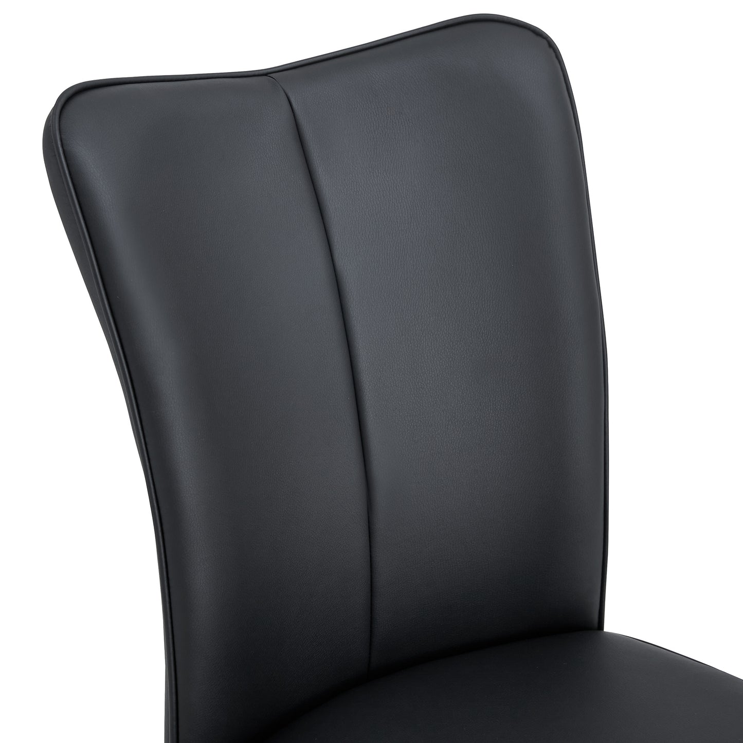 modern leather dining chairs set of 4 chairs, blacks