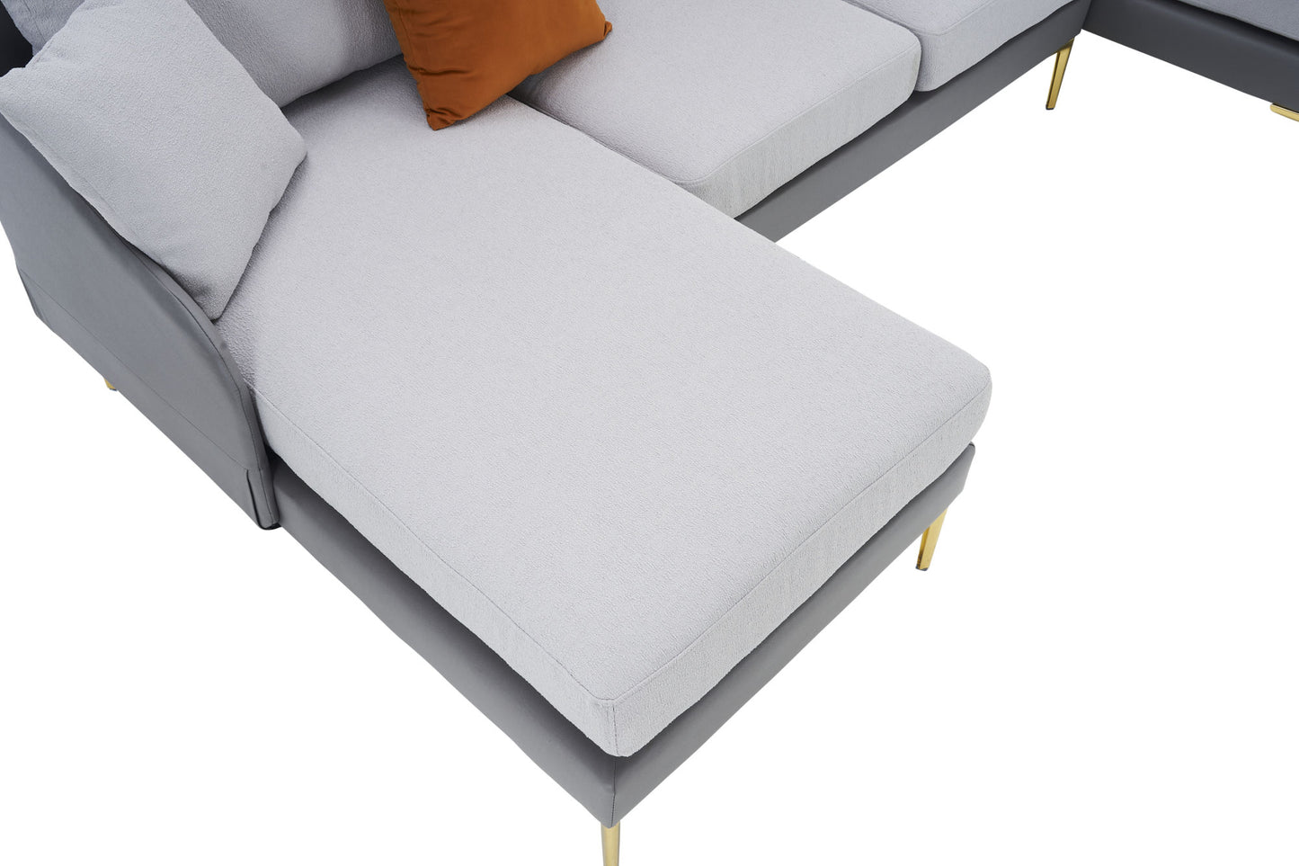 holly comfy sectional, double grey
