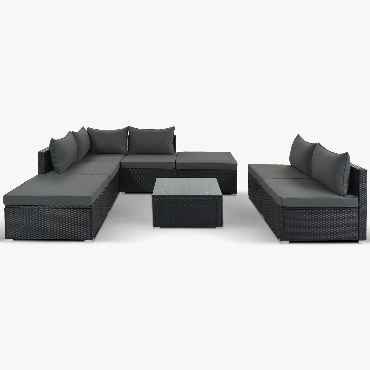 8-pieces outdoor patio furniture sets