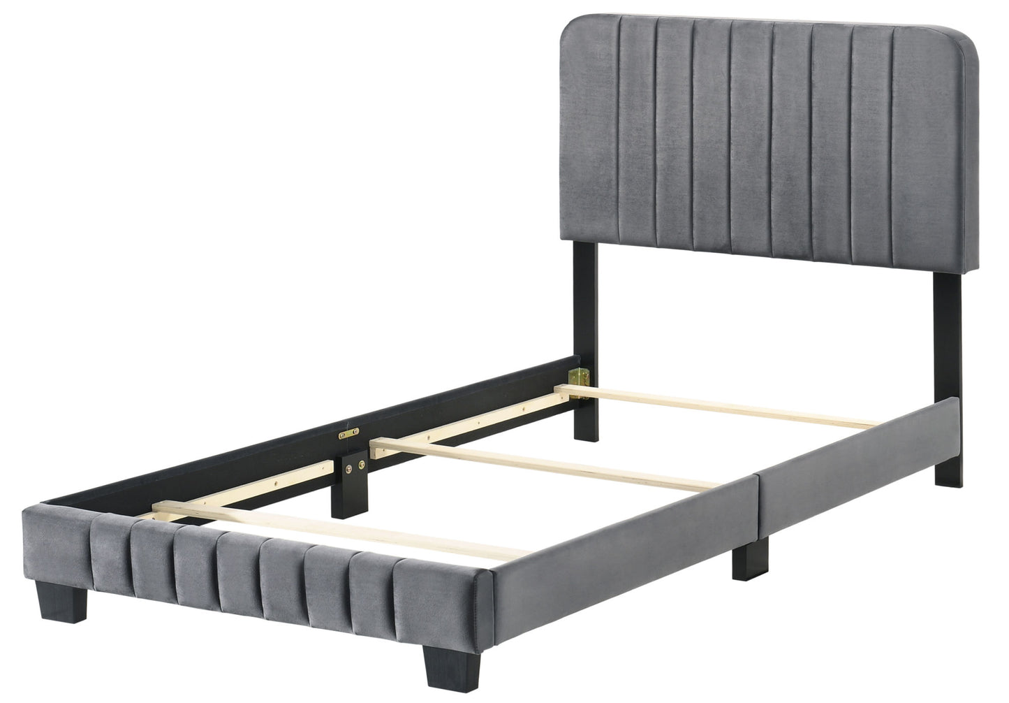 lodi twin bed , gray