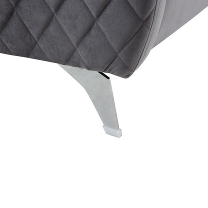 Sofia Velvet Sofa Set, Grey