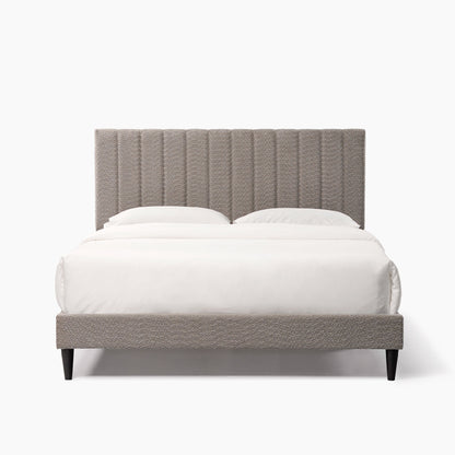Dove Tufted Upholstered Platform Bed - Tungsten Gray