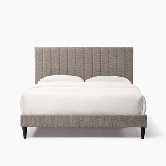 Dove Tufted Upholstered Platform Bed - Tungsten Gray