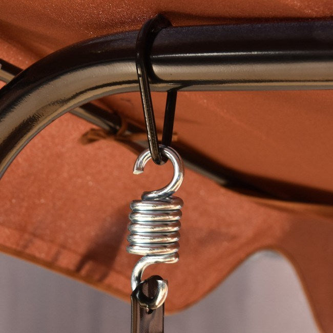 3 seat outdoor patio canopy swing with cushioned steel frame