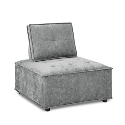 Chenille L-Shape Modular Sectional Sofa